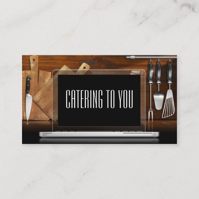Carte De Visite Traiteur/Restaurant/Chef-Carte de visite SRF (Devant)