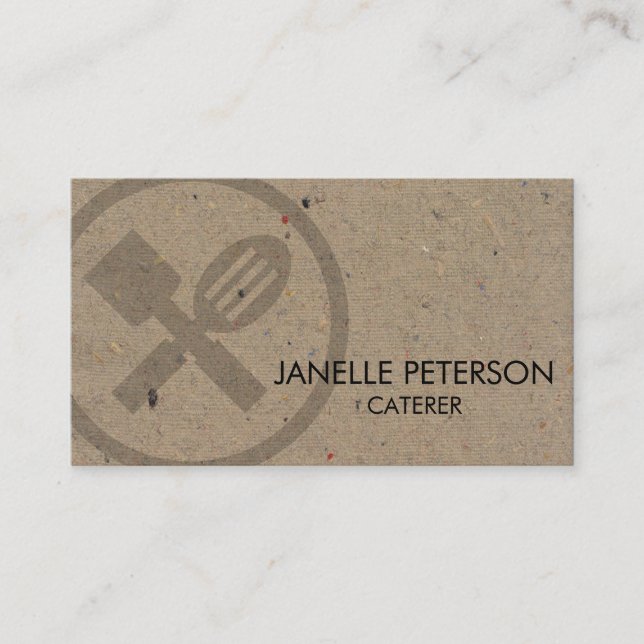 Carte De Visite Traiteur Restauration Alimentaire  (Devant)