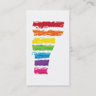 Carte De Visite traits de couleur vermont