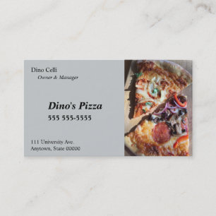 Carte De Visite Tranches de pizza