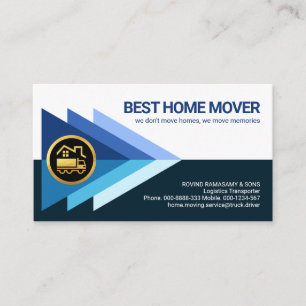 Carte De Visite Transférer Triangle Logistique Trucker