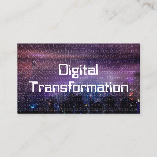 Carte De Visite Transformation numérique pour les entreprises (Devant)