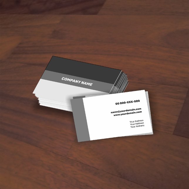 Carte De Visite Transparence contemporaine blanche fraîche (Créateur téléchargé)