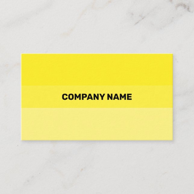 Carte De Visite Transparence contemporaine Jaune Frais (Devant)