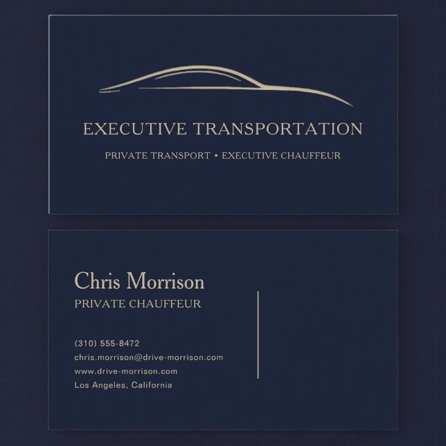 Carte De Visite Transport de luxe pour cadres modernes (Créateur téléchargé)
