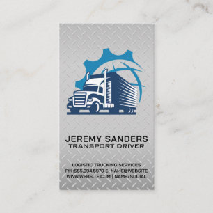 Carte De Visite Transport de semi-remorque Tôle d'acier diamanté