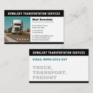 Carte De Visite Transport et logistique Camion