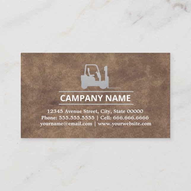 Carte De Visite Transport, Logistique - Professionnel (Dos)