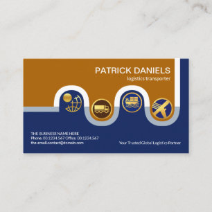 Carte De Visite Transport logistique routier de distribution de ve