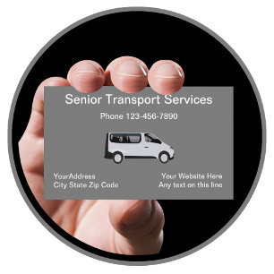 Carte De Visite Transport Médical Senior