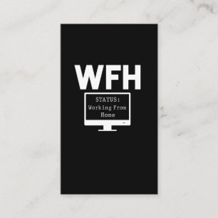 Carte De Visite Travail de la maison Funny bureau à domicile Fière