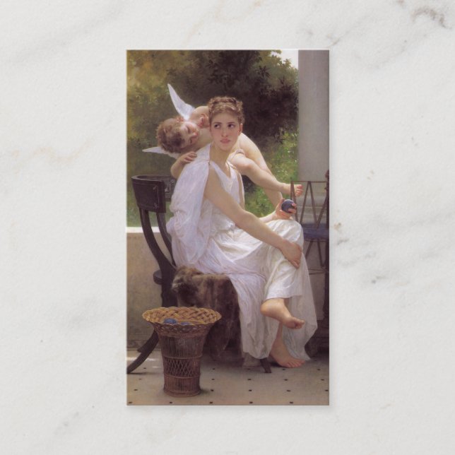 Carte De Visite Travail interrompu, William-Adolphe Bouguereau (Devant)
