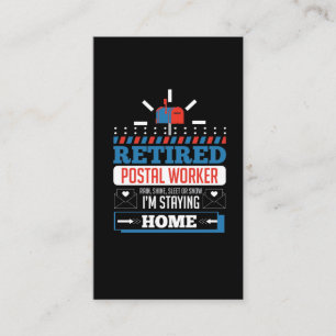 Carte De Visite Travailleur de la poste à la retraite Funny Postma