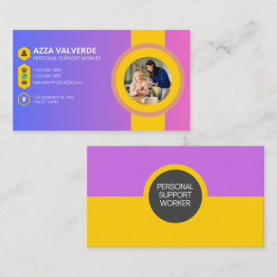 CARTE DE VISITE TRAVAILLEUR DE SOUTIEN PERSONNEL