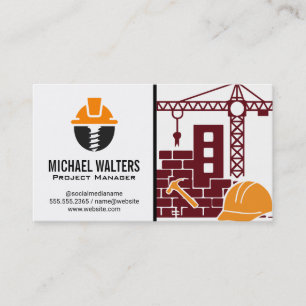 Carte De Visite Travailleur qualifié Bâtisseur de construction