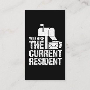 Carte De Visite Travailleurs postaux drôles de facteur résident