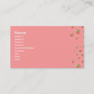 Carte De Visite Travaux de fraise
