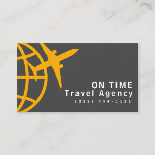 Carte De Visite Travel Agency Agent Business Card