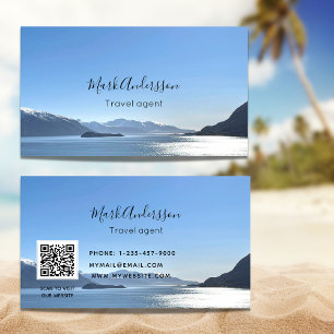 Carte De Visite Travel agent vacation tourisme photo business card