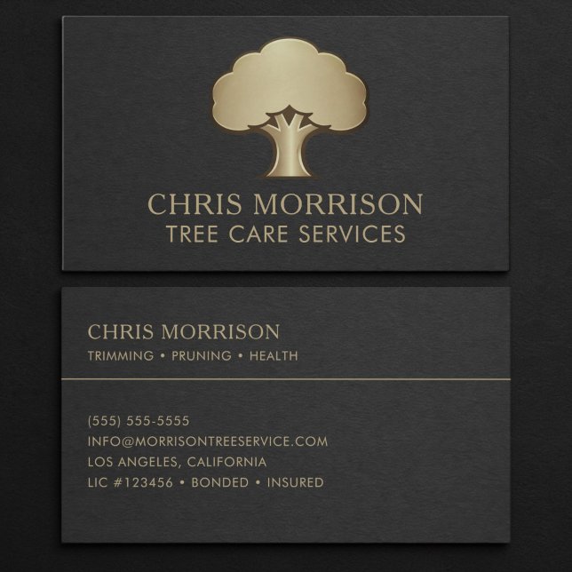 Carte De Visite Tree Care Services Business Card (Créateur téléchargé)