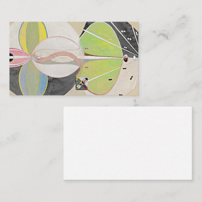 Carte De Visite Tree of Knowledge, No.2, 1915 par Hilma af Klint (Devant / Derrière)