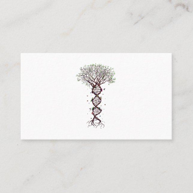 Carte De Visite Tree of Life DNA Genetics Biology Environment (Devant)
