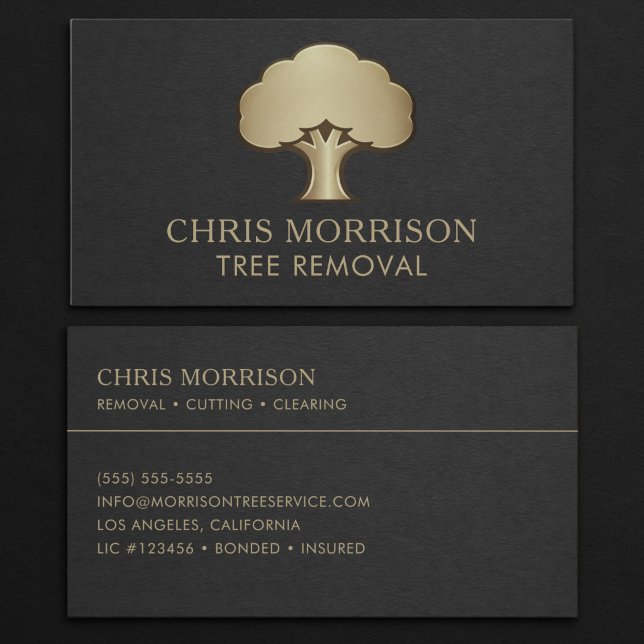 Carte De Visite Tree Removal Business Card (Créateur téléchargé)