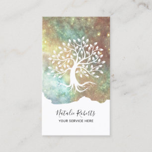 Carte De Visite Tree Root Modern Glam Parties scintillant Beauté S