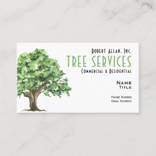 Carte De Visite Tree Services Standard, 3.5" x 2.0 "Business Card