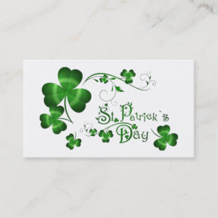 Carte De Visite Trèfle de jour de St Patricks