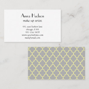 Carte De Visite treillis marocain, Latticerie, Quatrefoil, treilli