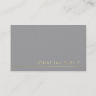 Carte De Visite Trending Moderne Elegant Grey Pearl Finish Luxe