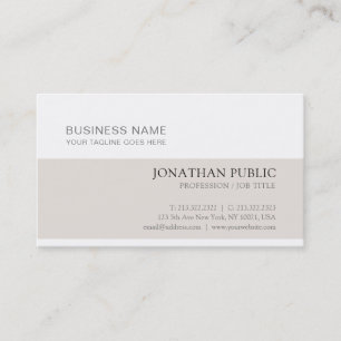 Carte De Visite Trending Professional Moderne Propre Chic Plain Lu