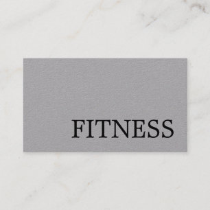 Carte De Visite Trendy Grey Fitness Sport Entraîneur Professionnel