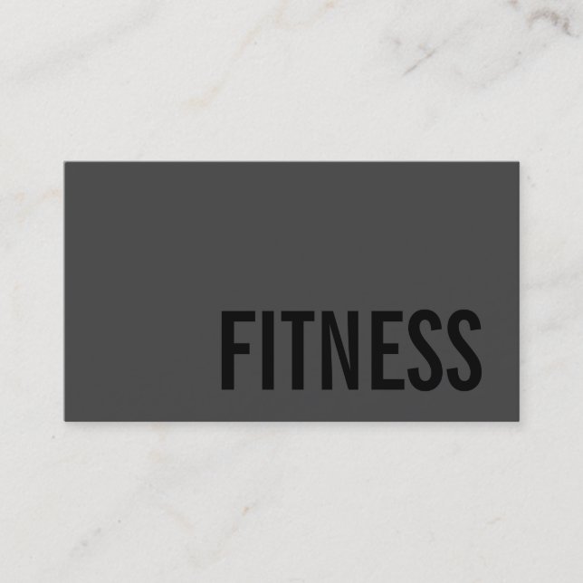 Carte De Visite Trendy Personal Fitness Trainer Consultant Sport (Devant)