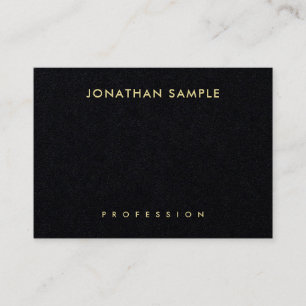 Carte De Visite Trendy Premium Gold Look Texte moderne Élégant