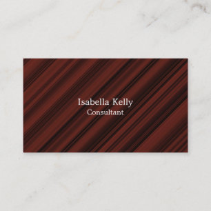 Carte De Visite Trendy rouge Brown couleur clair unique élégant