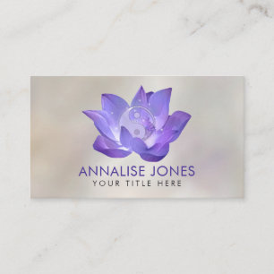Carte De Visite Très Peri Lotus et Yin Yang