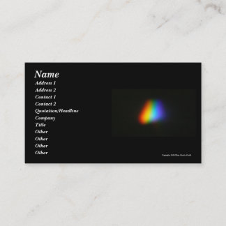 Carte De Visite Triangle d'arc-en-ciel
