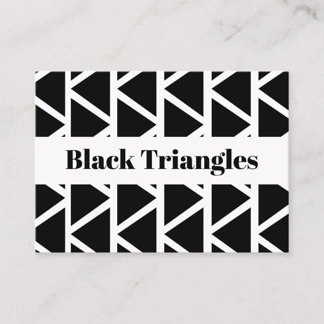 Carte De Visite Triangle Noir  (Devant)