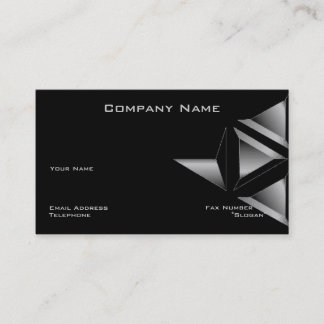 Carte de visite triangle | Premium | Design noir