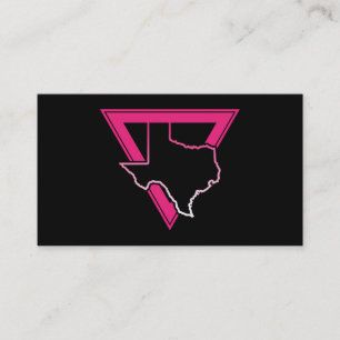 Carte De Visite triangle rose texas