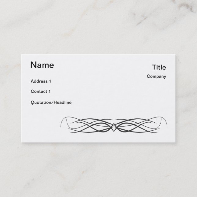 Carte de visite tribal (Devant)