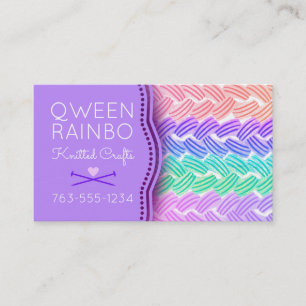 Carte De Visite Tricot aiguilles crochets de fils à couture pour f