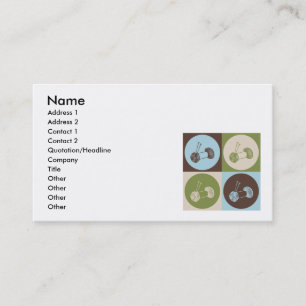 Carte De Visite Tricot d'art de bruit