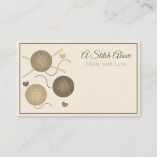 Carte De Visite Tricot neutre