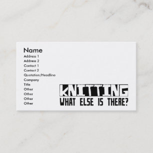 Carte De Visite Tricotant quoi encore est là ?
