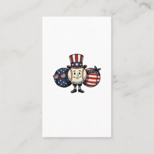 Carte De Visite Trio de baseball patriotique Chemise vectorielle v
