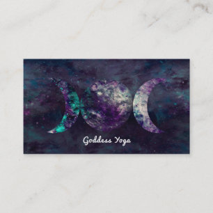 Carte De Visite Triple Déesse Lunaire Univers de la Lune Yoga