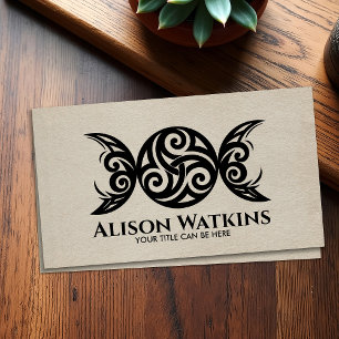 Carte De Visite Triskele - Ornement de la Lune triple